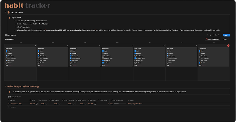 Habit Tracking